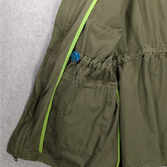 Crazy 8 Green Military Style Jacket for Girls, Size XL 14  100% Cotton - Picture 7 of 14